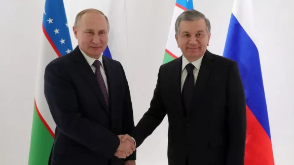 rus-ozb Putin and Mirziyoyev Launch Construction of First Unit of Integrated Nuclear Power Plant in Uzbekistan